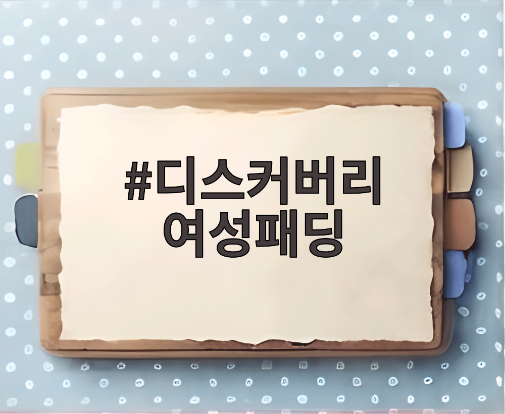 디스커버리 여성패딩
