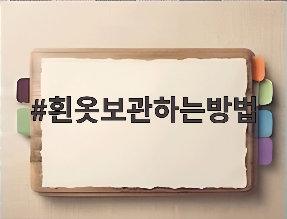 흰옷보관하는방법